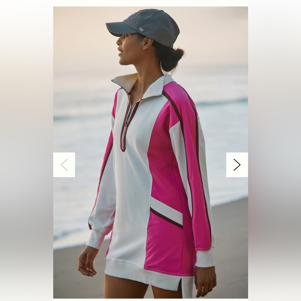 Anthropologie Daily practice Sporty Colorblock Twofer Mini dress. NWT.Retail 128